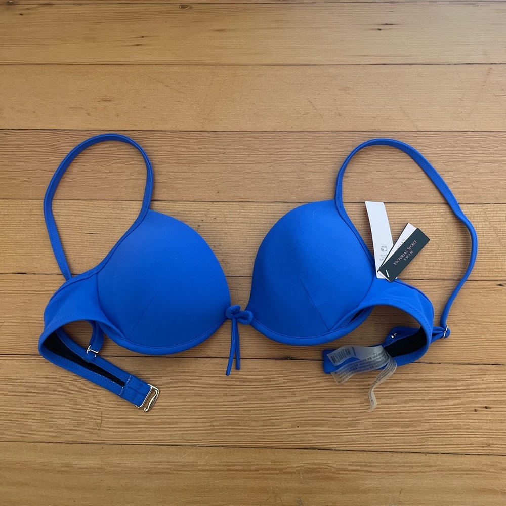 Victorias Secret Royal Blue Padded Swim Top 34C